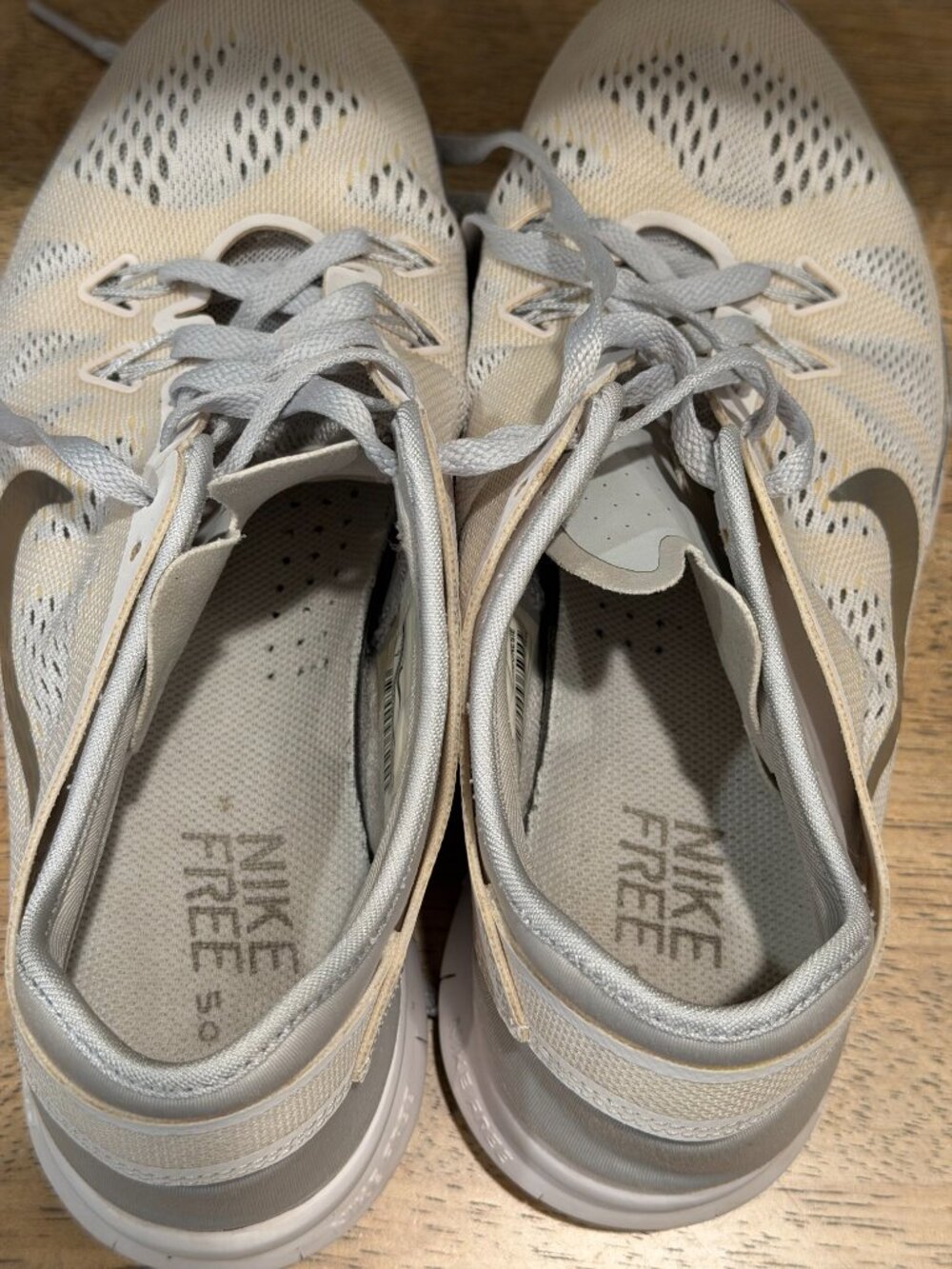 Nike Free 5.0 TR Fit 5 Running Shoes Cream White Size 7 - Picture 8 of 9